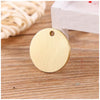 Customized Brass Round Pendant/Name Tag