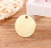 Tailor-made Brass Round Pendant/Name Tag