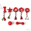 Christmas Dog Bone Chew Toy Set - 7 pcs