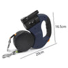 Double Retractable Pet Leashes with LED Flashlight