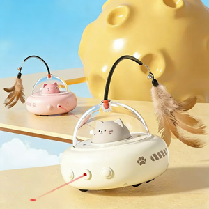 Interactive & Rechargeable UFO Cat Toy with Smart Sensor