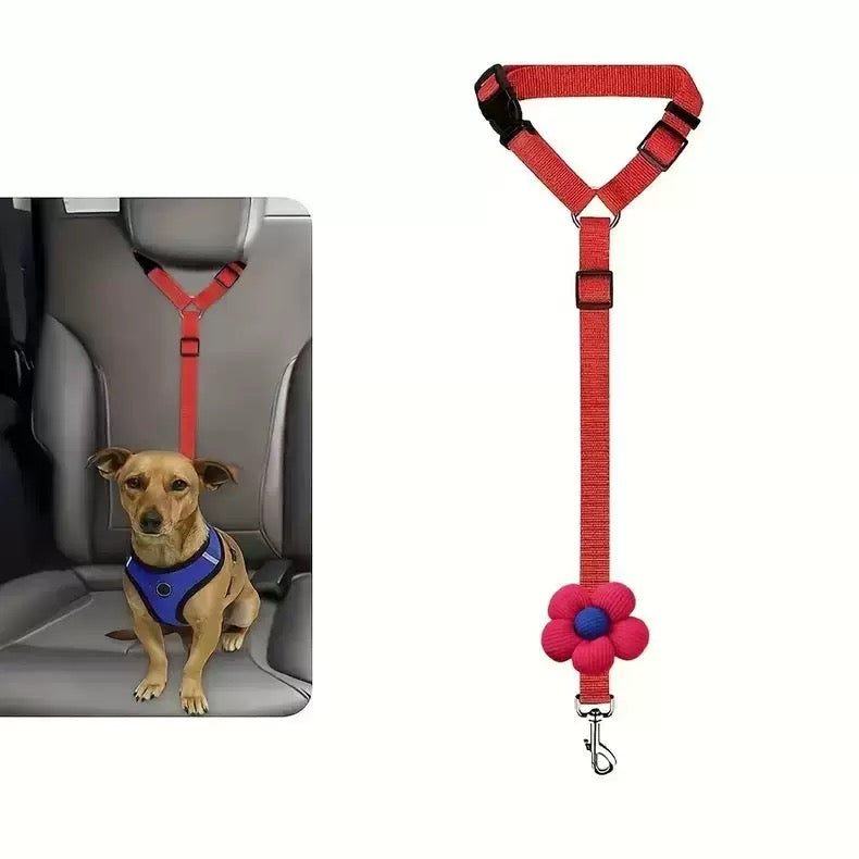 Ceinture de sécurité réglable pour chien - Appui-tête