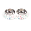 Stainless Steel Double Feeding Bowl C