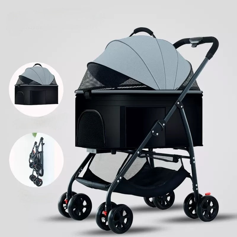 Kleiner und mittlerer faltbarer und abnehmbarer Kinderwagen