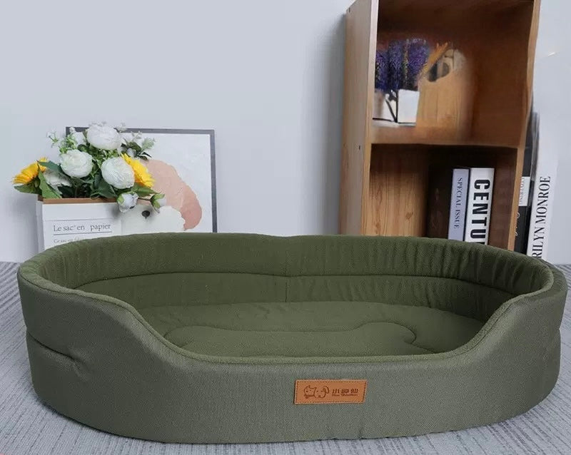 Lit Ovale Lavable pour Animaux de Compagnie