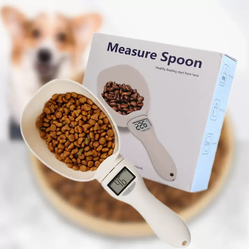 Cuillère-balance numérique pour aliments pour animaux