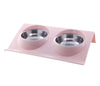 Stainless Steel Double Feeding Bowl D