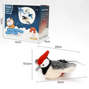 Interactive Cat Toy – Flapping Wings Woodpecker