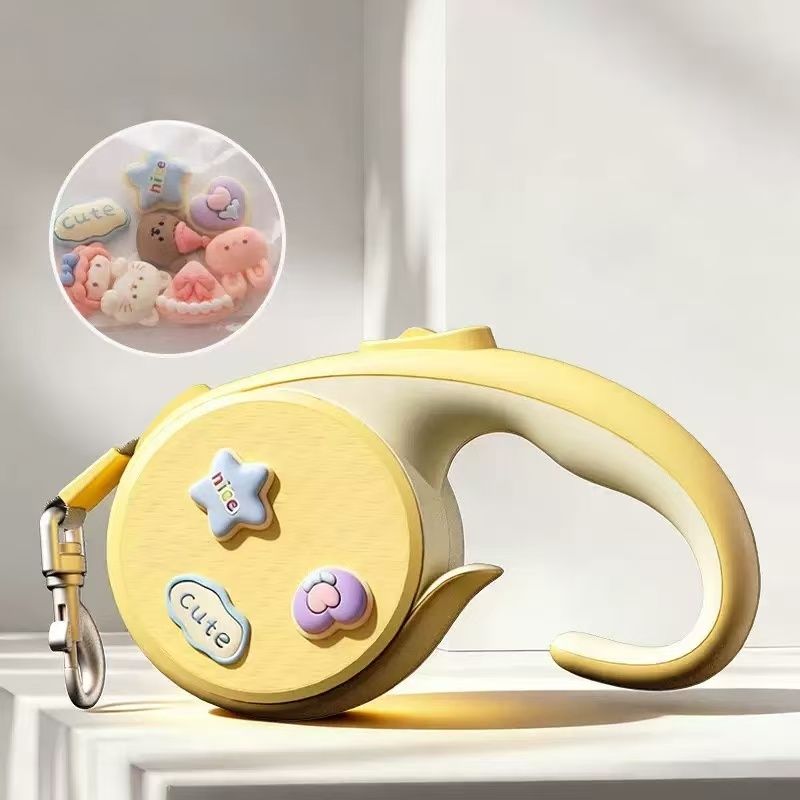 Laisse pour animaux de compagnie avec autocollant mignon - 3m