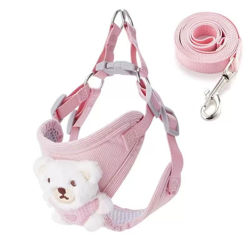 Cutie Bear Harness and Leash Set