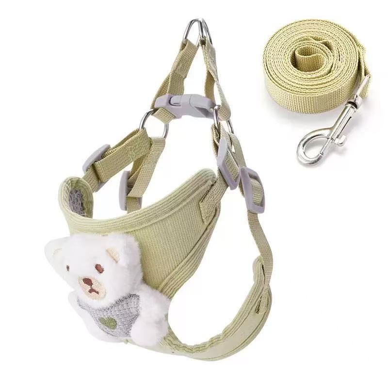 Cutie Bear Harness and Leash Set