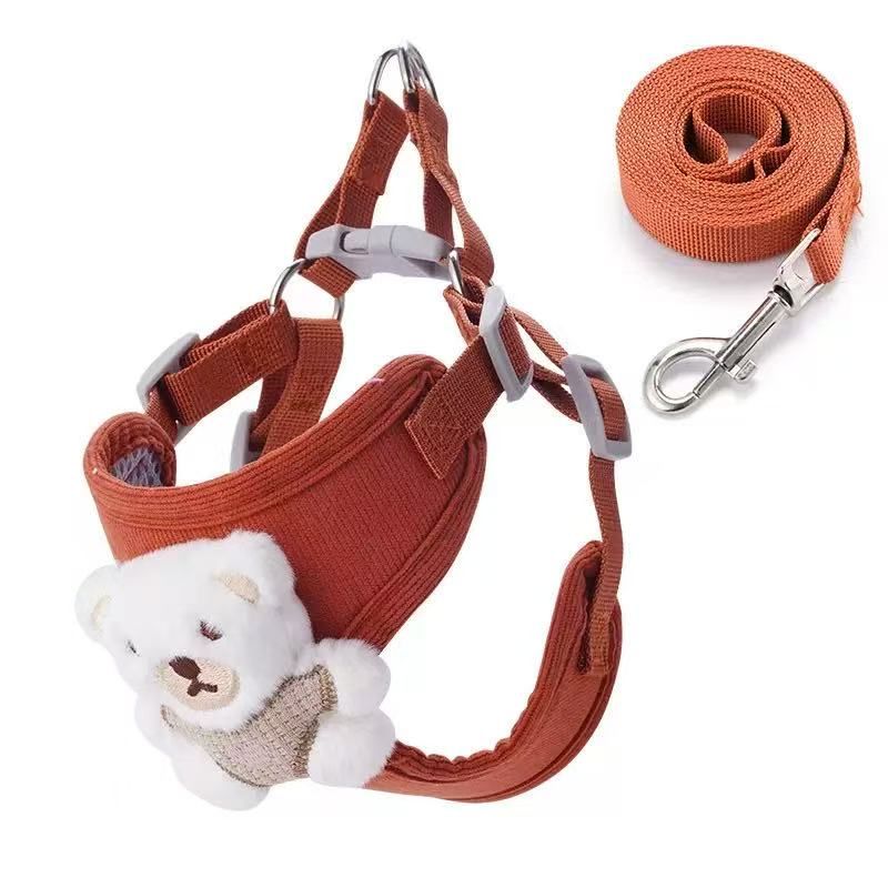 Cutie Bear Harness and Leash Set